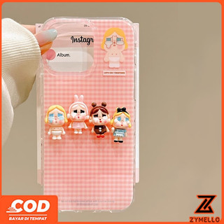 Thích hợp cho OPPO Reno 15F Reno14F Reno14pro Reno13F Reno13 Reno11 Reno11 F Reno10Pro Reno8T Reno8Z Reno7Z Reno6Z Reno8 Reno5 Reno4 Phụ kiện trẻ em khóc hoạt hình dễ thương IMD shockpro