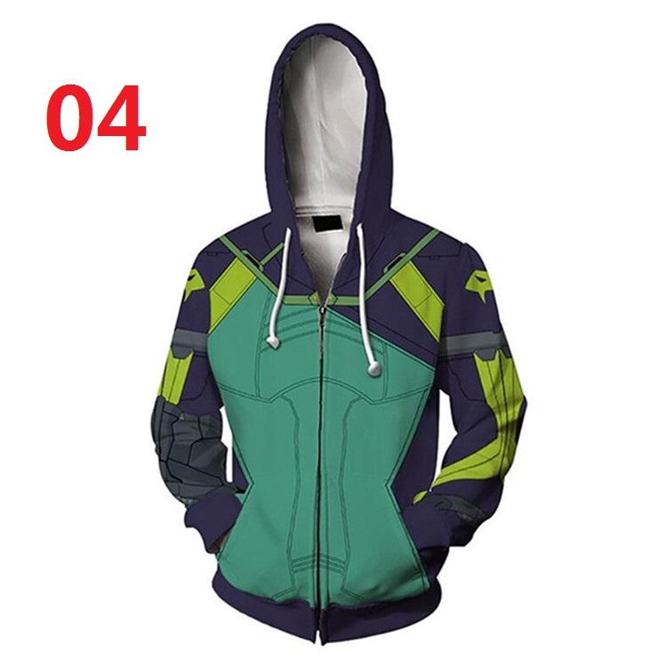 hoodie Valorant có dây kéo, thiết kế 3D unisex, áo khoác ngoài