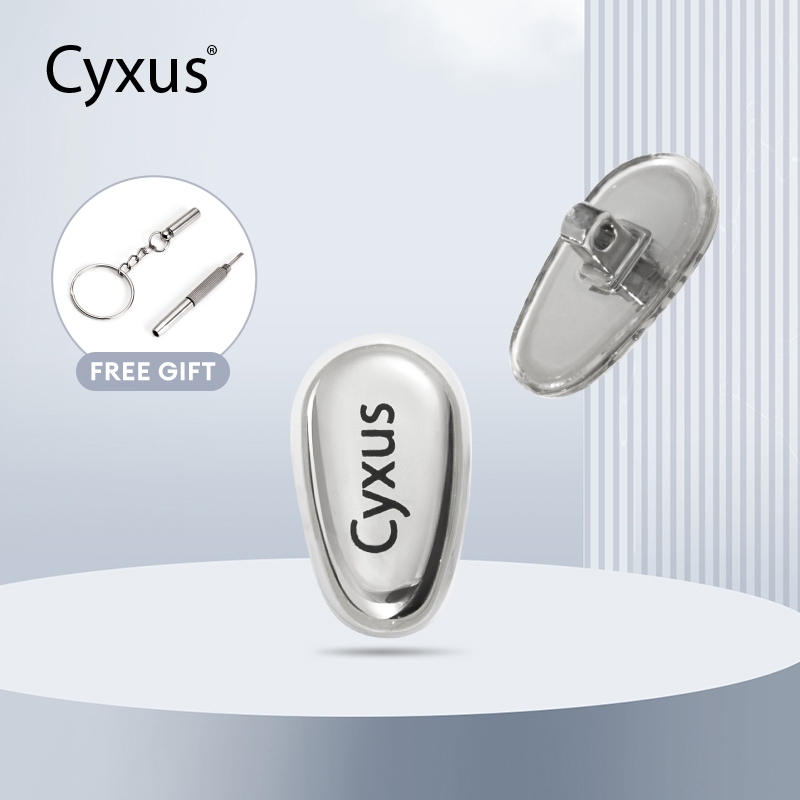 Cyxus Kính Mũi Miếng Lót Silicon Da Bao Kim Loại, Thích Hợp Cho Kính Đọc Sách Và Quang Học Khung Kim Loại - 7801Z1516