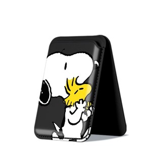 Giá đỡ thẻ điện thoại bằng da họa tiết Snoopy mát mẻ cho iPhone 17 17 Pro Max 17 Air 16 16 Pro Max 15 14 13 12 11 Pro Max Plus Giá đỡ thẻ dọc