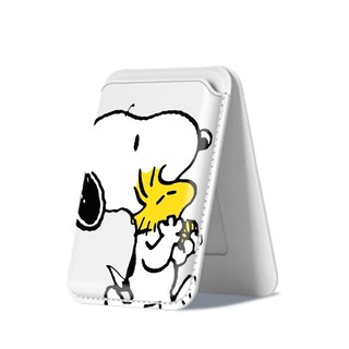 Giá đỡ thẻ điện thoại bằng da họa tiết Snoopy mát mẻ cho iPhone 17 17 Pro Max 17 Air 16 16 Pro Max 15 14 13 12 11 Pro Max Plus Giá đỡ thẻ dọc