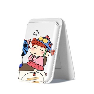 Lái Xe Crayon Shin-chan Họa Tiết Cặp Đôi Da Điện Thoại Đựng Thẻ Giá Đỡ Cho iPhone 17 17 Pro Max 17 Air 16 16 Pro Max 15 14 13 12 11 Pro Max Plus Giá Đỡ Thẻ Dọc