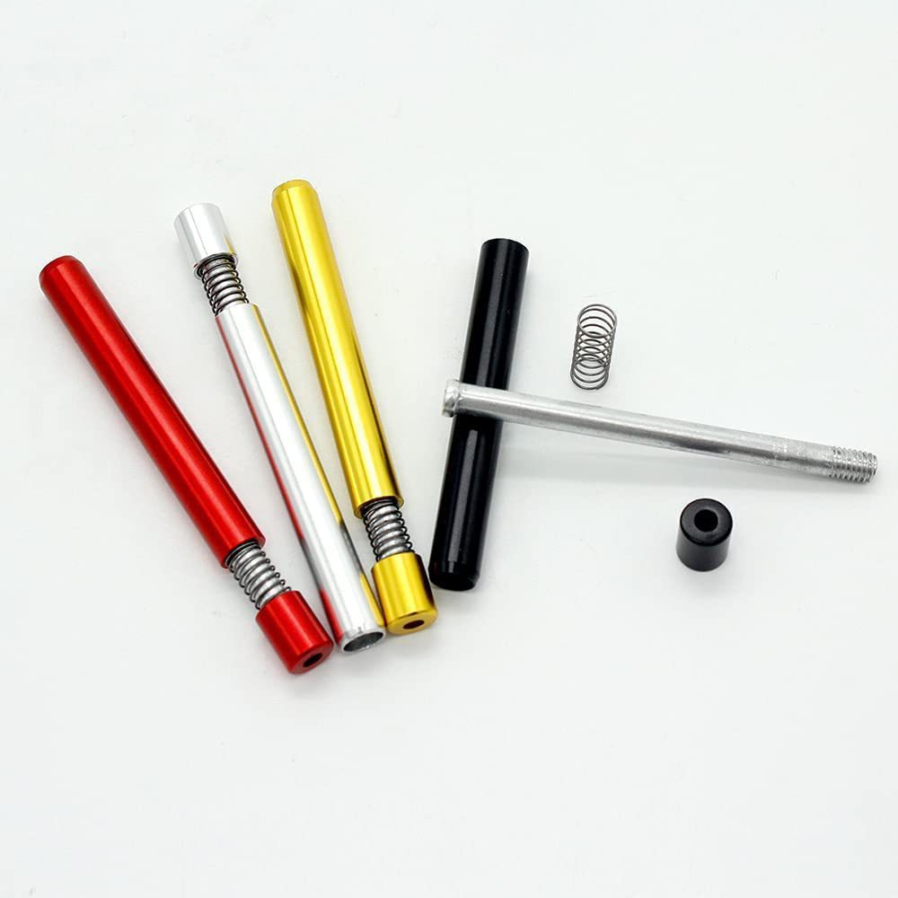 Ống hút ống hút lò xo ép nhôm 7 màu, Cơ chế một cú nhấp chuột, 8mm * 83mm