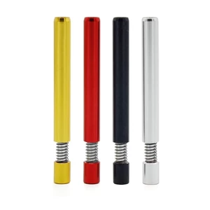 Ống hút ống hút lò xo ép nhôm 7 màu, Cơ chế một cú nhấp chuột, 8mm * 83mm