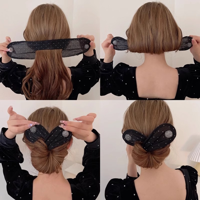 Đơn giản - Trang sức tóc hình kim cương và phụ kiện búi tóc thời trang cho nữ