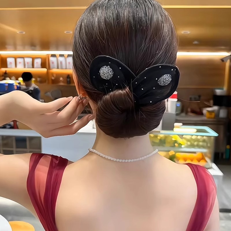Đơn giản - Trang sức tóc hình kim cương và phụ kiện búi tóc thời trang cho nữ