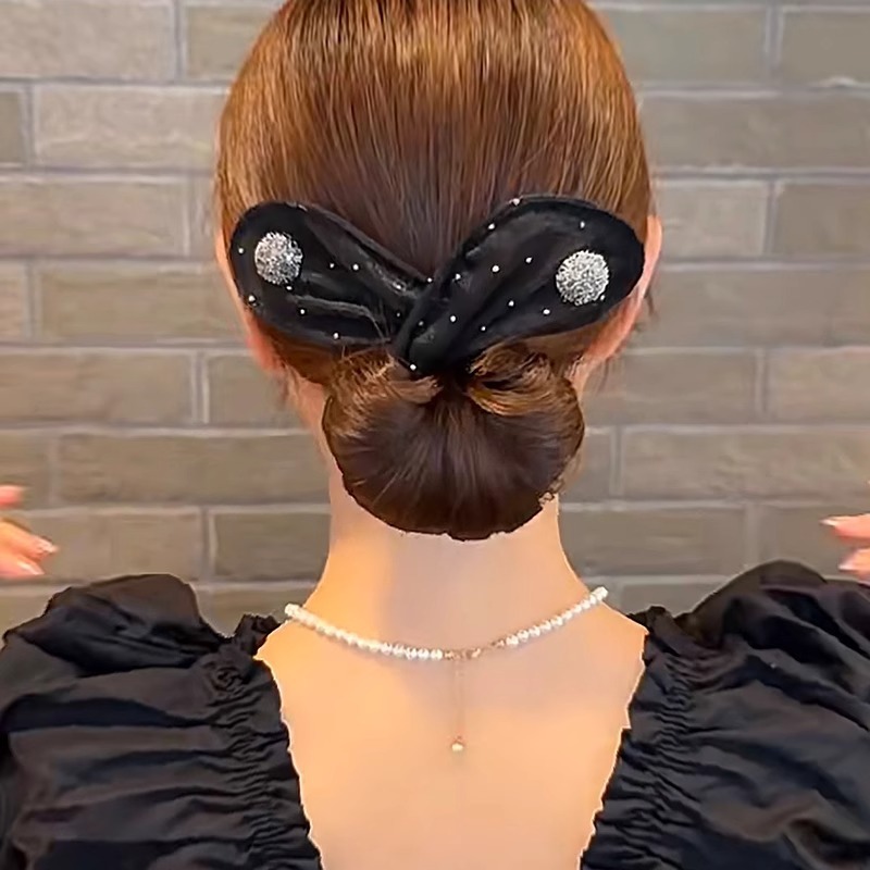 Đơn giản - Trang sức tóc hình kim cương và phụ kiện búi tóc thời trang cho nữ