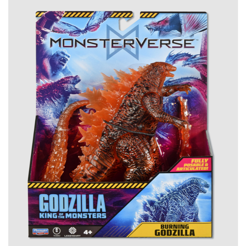 Godzilla 6 ′ ′ 6inch King of the Monsters Burning Godzilla của Playmates Toys