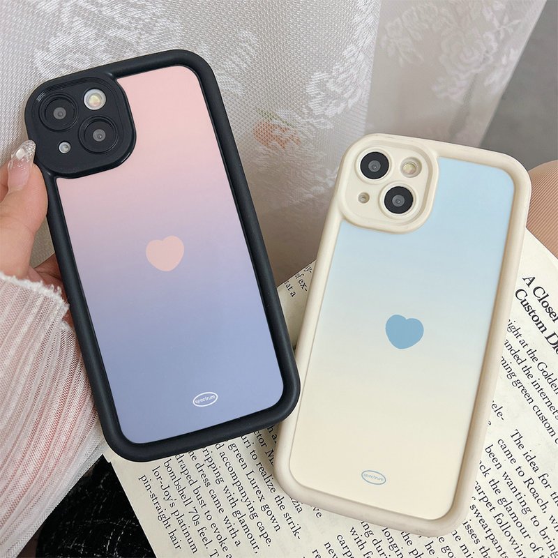 [Phiên bản nâng cấp] Ốp lưng cho Samsung Galaxy S25 S24 S23 S22 S21 S20 Plus Ultra FE M55 M54 M51 A56 A55 A54 A53 A52 A51 A50 A73 A72 A71 Ốp điện thoại mềm Motif Heart Love Gradient Color