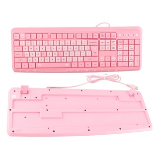 VBESTLIFE Bàn Phím USB Có Dây UltraThin Hoạt Hình Dễ Thương Cho Văn Phòng Gia Đình Laptop Máy Tính Un