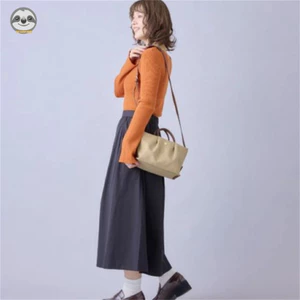 Phong cách Nhật Bản, Muji / Dây kéo chống nước, Khóa từ tính, Túi Tote nhỏ di động / đeo vai 2 trong 1 / mua sắm, Messenger nhẹ