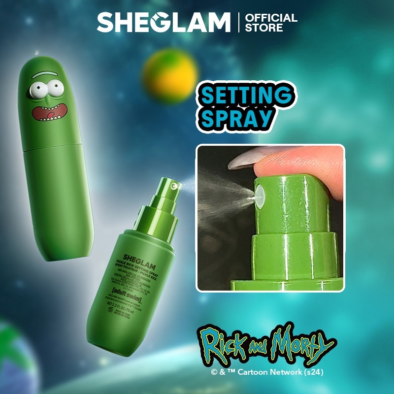 Rick and Morty | Xịt Khoá Makeup SHEGLAM Lớp Trang điểm Lì không Lem Dưỡng ẩm Lâu Trôi Hơn