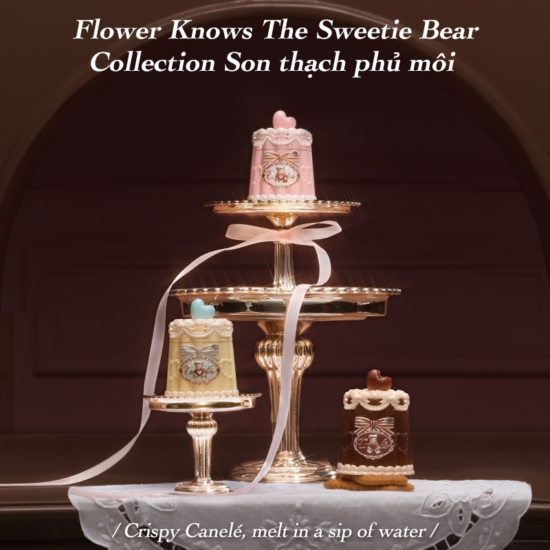 Son dưỡng môi dạng thạch Flower Knows The Sweetie Bear Collection