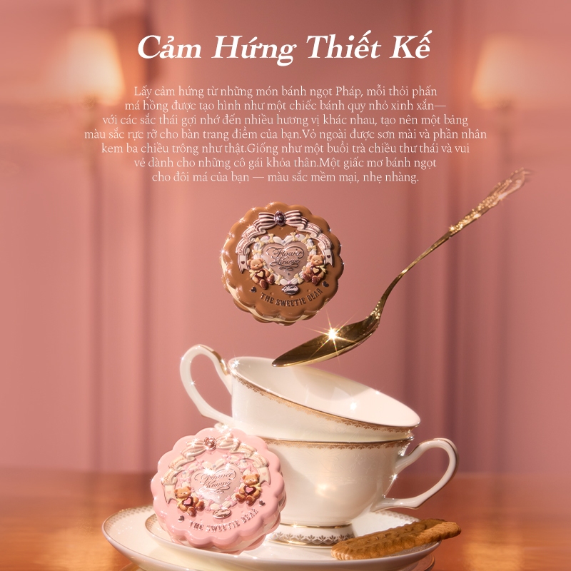 [LIVE] Phấn má hồng Silk Satin Collection Flower Knows The Sweetie Bear