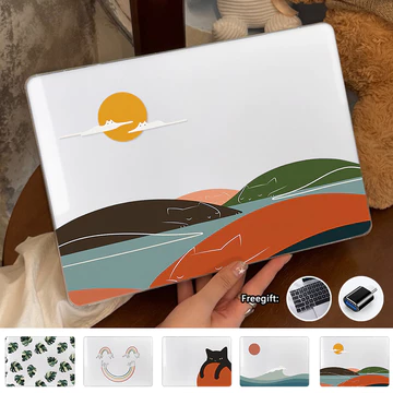 Ốp In Hình Kitty Ngộ nghĩnh Cho 2025 Macbook Air13 M4 A3240 Air15 M4 A3241 Pro14 M4 A3112 Air13 M2 A2681 M3 A3113 Pro16 M4 Air M1 A2337 Pro13.3 M1 M2 A2338 Retina Air Pro13 A1932 A