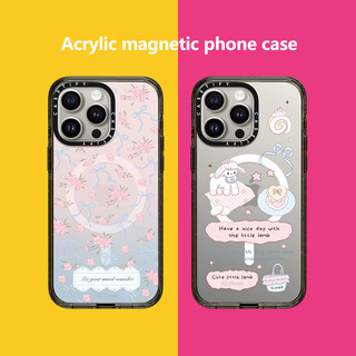 Ốp điện thoại Apple 16 từ tính Acrylic Thích hợp cho iPhone15promax 14 13 12 Vỏ bảo vệ chống sốc