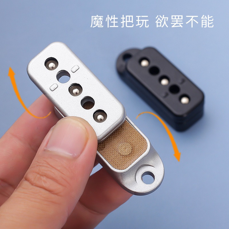 1 Máy Tính Đẩy Trượt Fidget Thanh Trượt Đồ Chơi Người Lớn Kim Loại Từ Tính Fidget Đồ Chơi Ngón Tay Đẩy Quay Đồng Xu Giải Nén Đồ Chơi EDC Haptic Thanh Trượt Quà Tặng