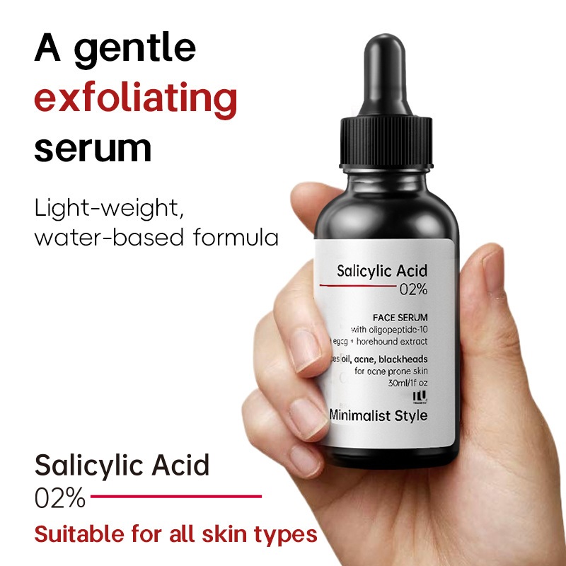 Serum Axit Salicylic tối giản 2% dành cho mụn trứng cá, mụn đầu đen & lỗ chân lông hở 30 ml