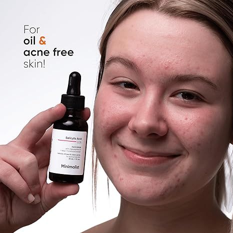 Serum Axit Salicylic tối giản 2% dành cho mụn trứng cá, mụn đầu đen & lỗ chân lông hở 30 ml