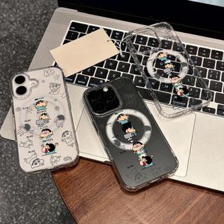 Ốp bảo vệ trong suốt họa tiết Crayon Shin-chan cho iPhone 11 12 Pro 13 Pro Max 15 Pro Max 14 16 Pro 16 Plus 17 Air 17 Pro 17 Pro Max