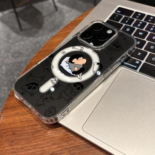 Ốp lưng bảo vệ trong suốt họa tiết Crayon Shin-chan ngủ cho iPhone 11 12 Pro 13 Pro Max 15 Pro Max 14 16 Pro 16 Plus 17 Air 17 Pro 17 Pro Max