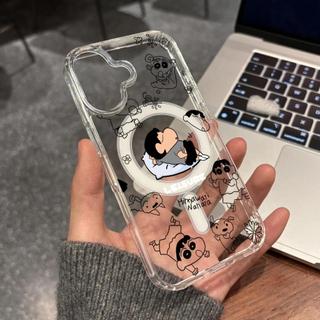Ốp lưng bảo vệ trong suốt họa tiết Crayon Shin-chan ngủ cho iPhone 11 12 Pro 13 Pro Max 15 Pro Max 14 16 Pro 16 Plus 17 Air 17 Pro 17 Pro Max