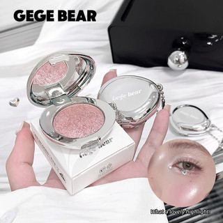 Palette Phấn Tạo Khối & Highlight GEGE BEAR - Ngọc Trai Tự Nhiên Shimmer Bóng Chống Thấm Nước Lâu Dài 3D Làm Sáng Da Mặt Đường Viền GX2070