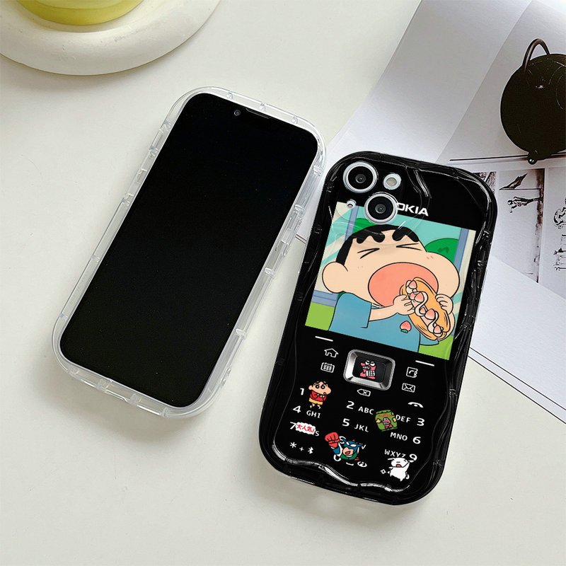 Ốp Lưng Cho Redmi Note 15 14 13 12 11 10 9 8 7 M7 F7 X7 14T Pro A5 A3 A1 A2 Plus 14C 13C 12C 10C 9A 9C Poco C75 C71 C65 Hình Bầu Dục Mắt Lớn Họa Tiết Sóng Dễ Thương Bé trai và bé gái