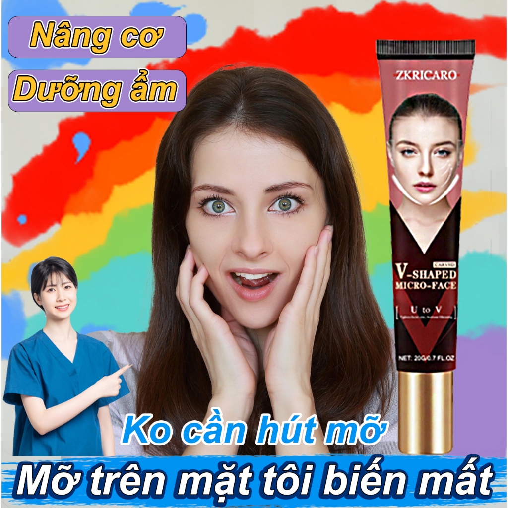 7 ngày Loại bỏ mỡ mặt, Giảm mỡ mặt nữ tính, Giảm cằm đôi, Kem nâng cơ mặt, V-Line Chin, Giảm mỡ mặt, Kem nâng cơ mặt