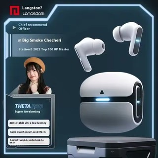 Langsdom Theta Pro – Tai nghe không dây nhét tai, giảm ồn, độ trễ thấp, pin dài, chơi game/văn phòng