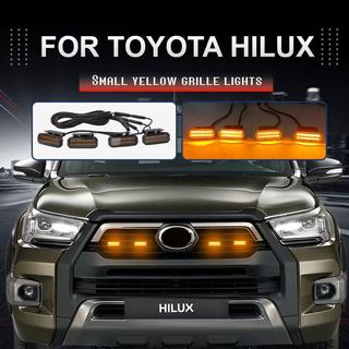 Đèn LED Lưới Tản Nhiệt Trước Cho Xe Toyota HiLux revo Đèn Chạy Ban Ngày Bánh Xe Lông Mày Đèn Cho Xe Bán Tải Offroad 12V