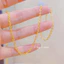 Dây chuyền trơn bằng titan cao cấp không gỉ mạ vàng 24k nhiều kiểu mẫu thời trang thanh lịch