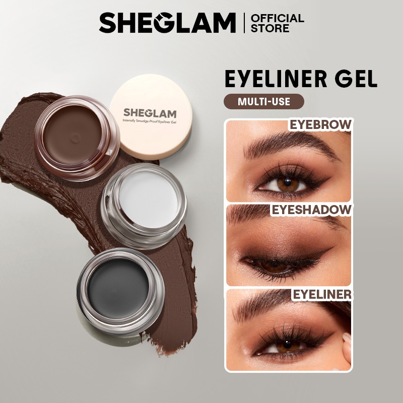 Gel kẻ mắt không trôi SHEGLAM Chống nhòe chống thấm nước bền lâu đa dụng  4.2g