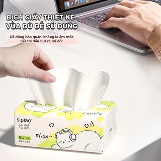 [30 gói] Giấy lụa mềm dày 5 lớp Sipiao (1586-30) 300 chiếc mỗi gói Giấy vệ sinh VN Size 175 * 128mm