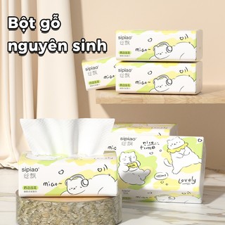 [30 gói] Giấy lụa mềm dày 5 lớp Sipiao (1586-30) 300 chiếc mỗi gói Giấy vệ sinh VN Size 175 * 128mm