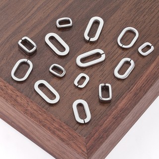 Thép Không Gỉ Hình Bầu Dục Cho DIY Dây Chuyền Và Bracelet - Phụ Kiện Thời Trang Không Phai Màu