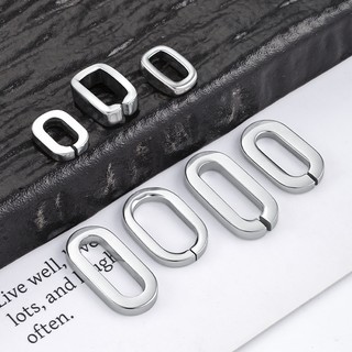 Thép Không Gỉ Hình Bầu Dục Cho DIY Dây Chuyền Và Bracelet - Phụ Kiện Thời Trang Không Phai Màu