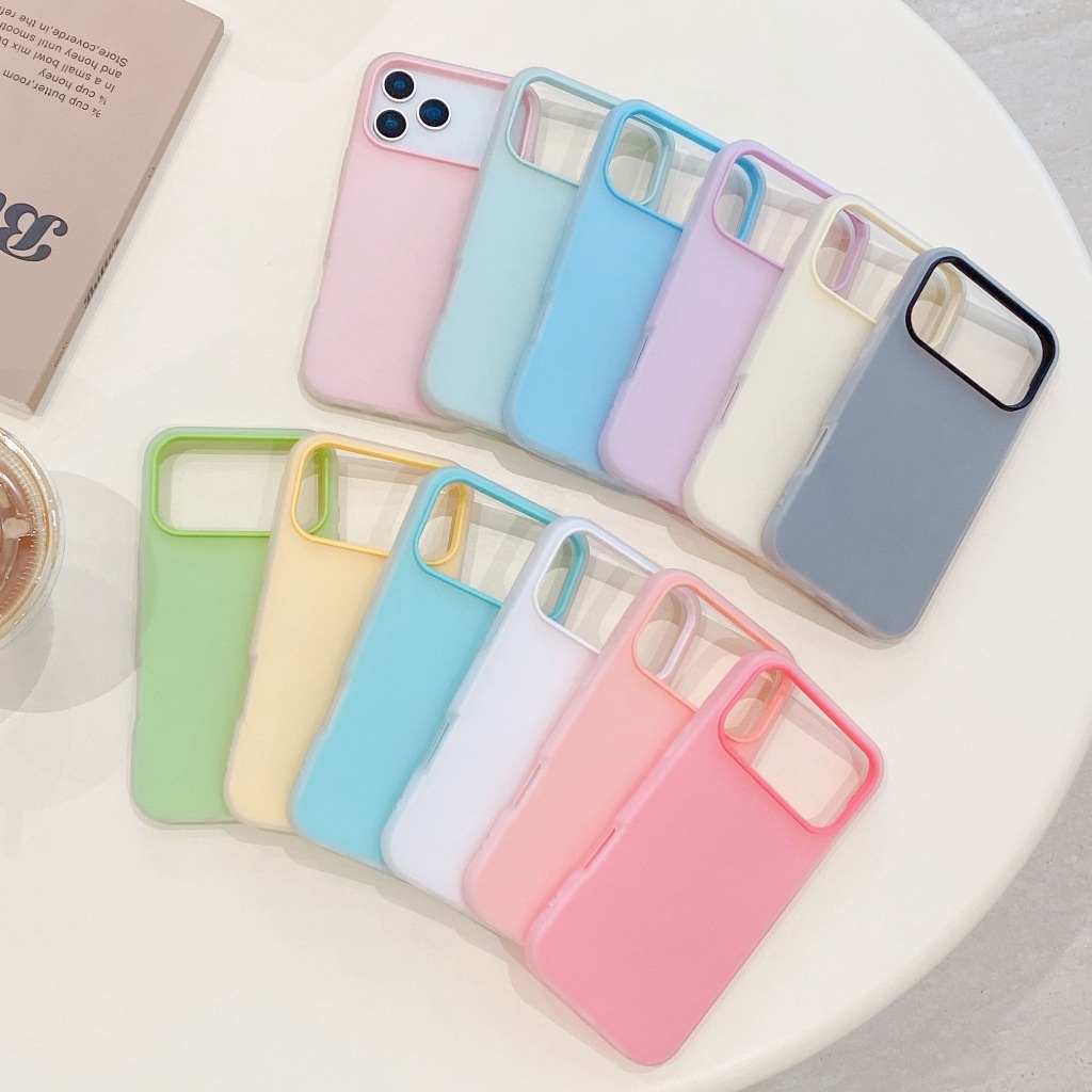 Ốp Điện Thoại Silicon Mềm Mờ Sang Trọng Cho iPhone 16 15 14 13 12 11 Pro Max 16 15 Plus Ốp Lưng Chống Sốc Chắc Chắn