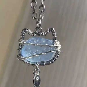 Vòng cổ cá nhỏ hình pha lê cho mèo