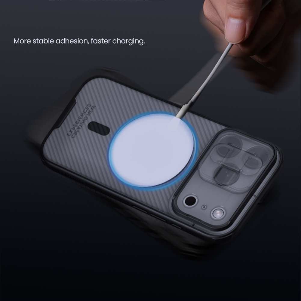 Nillkin Cho Apple iPhone 17 Pro Max Air Camshield Từ PC TPU Bảo Vệ Ống Kính Máy Ảnh Trượt Trượt Nam Châm Chống Sốc Ốp Lưng Cứng Vỏ Điện Thoại Vỏ Bảo Vệ