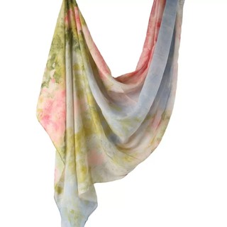 1 Khăn quàng cổ dài in họa tiết Bohemian dành cho nữ, cotton Modal, Polyester thoáng khí, khăn trùm đầu thanh lịch với thiết kế hình học & hoa sống động, hoàn hảo cho đồ trang trí thông thường