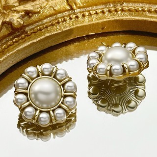 Giả Ngọc Trai Áo Sơ Mi Nút Studded Hình Hoa Nút Áo Khoác Nữ Nút Trang Trí Quần Áo Phụ Kiện