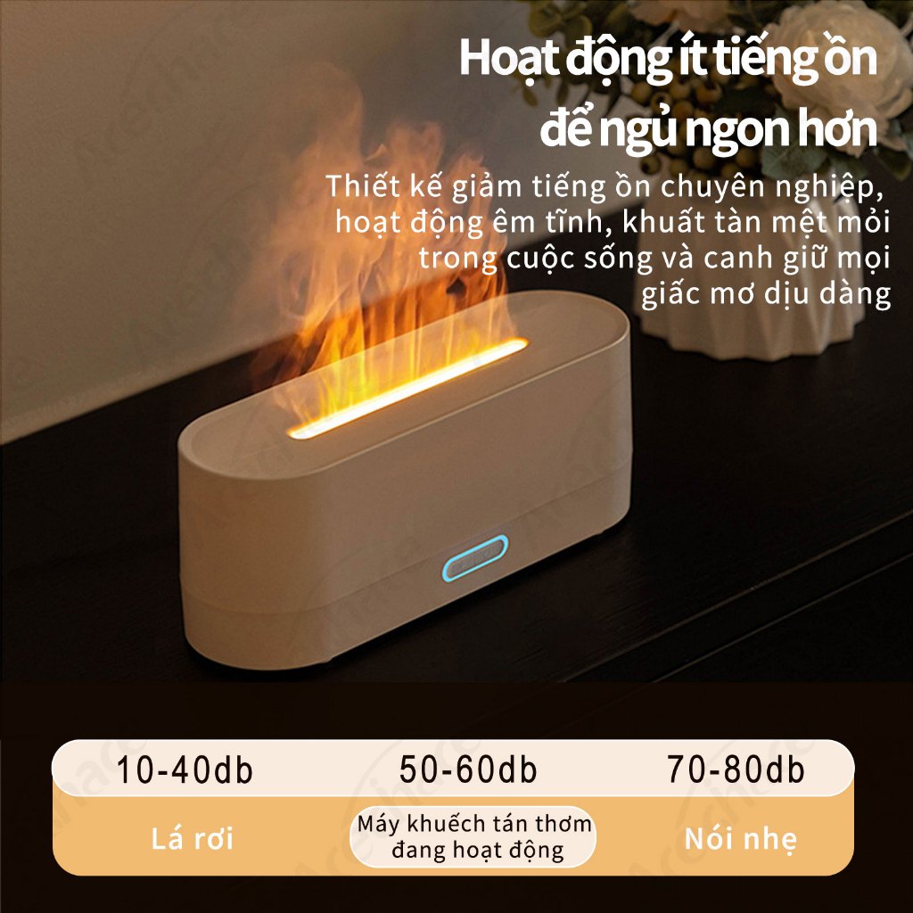 【 ✨💥Chỉ còn 40% giá gốc - Có thời hạn 】ACECHACE | Máy Xông Tinh Dầu Đa Năng - Đèn Ngủ LED 7 Màu, Tạo Lửa Giả - Chạy Siêu êm <50dB - Tặng Kèm Tinh Dầu | Làm Ẩm, Tạo Hương Thơm, Thư Giãn