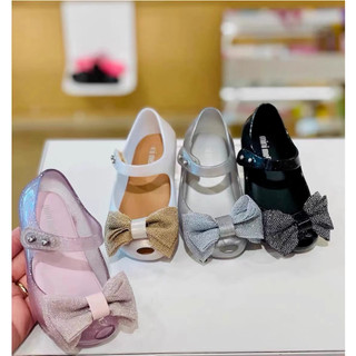 Melissa 2025 Phong Cách Mới Nữ Giày Sandal Công Chúa Nơ Đế Mềm Giày Thạch
