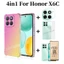 Ốp điện thoại chống sốc màu Gradient 4in1 Honor X6C cho Honor X7C X8C X6B X7B X8B + Phim gốm bảo vệ màn hình + Phim ống kính + Phim mặt sau