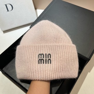 Mũ len dệt kim ấm áp mùa đông, họa tiết chữ trendy cho cả nam và nữ