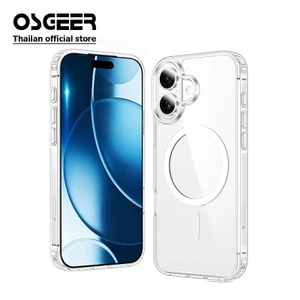 Ốp điện thoại cứng OSGEER HD Tương thích cho iPhone 11 12 13 14 15 16 16e 17 Air Pro Max Plus Ốp lưng chống sốc ip 17promax 13promax