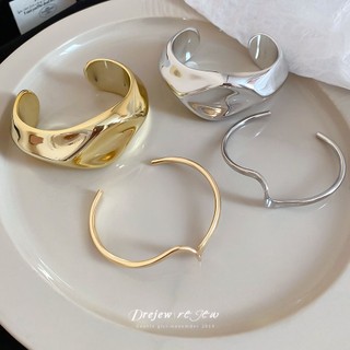 Vòng tay mở không đều phong cách châu Âu, thời trang và đa năng