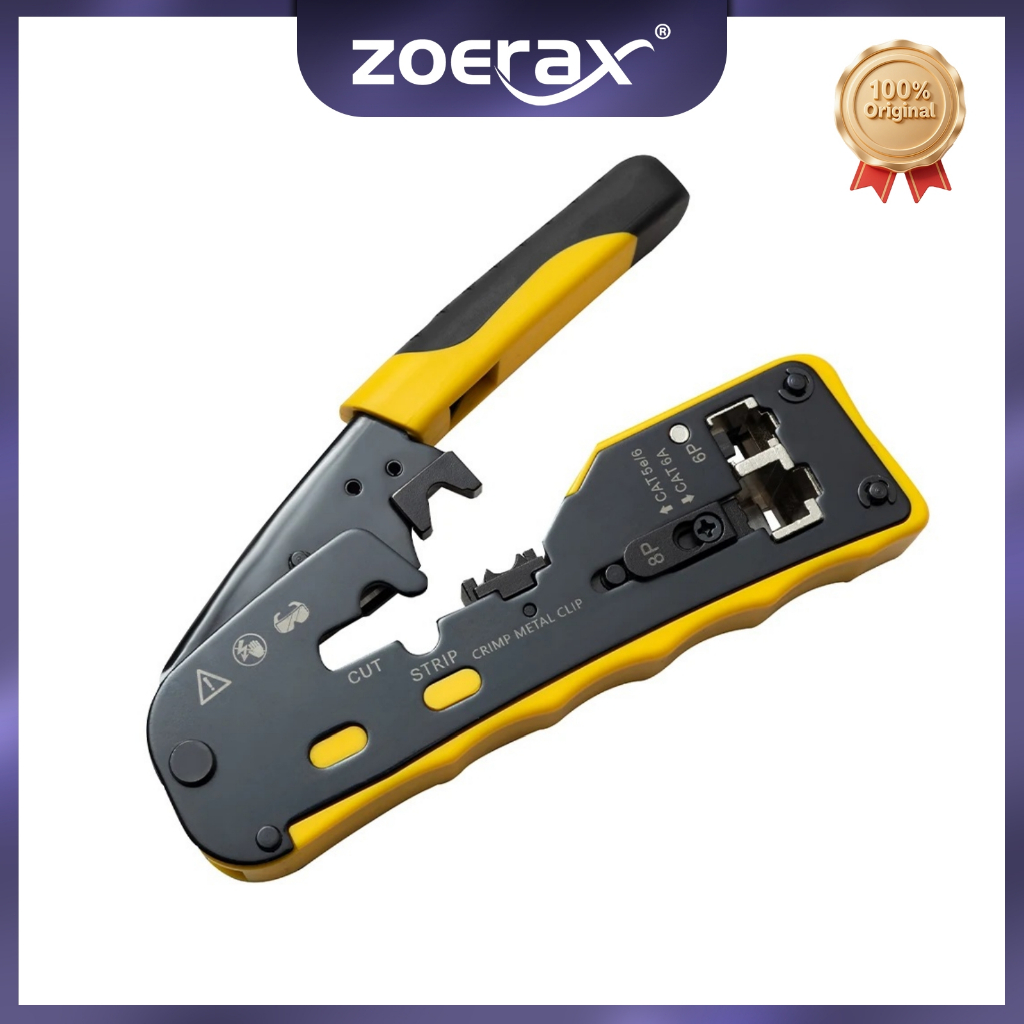 Zoerax Pass-Through RJ45 Crimper Tool - Tương thích với đầu nối tiêu ...