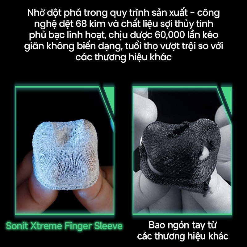 Bluewow New Hot Style [Thiên thần sa ngã] Găng tay tay chơi game Ngón tay cái chạm vào (2 CÁI) Chống mồ hôi PUBG COD Call of duty Huyền thoại di động trạng thái sinh tồn - ảnh 4